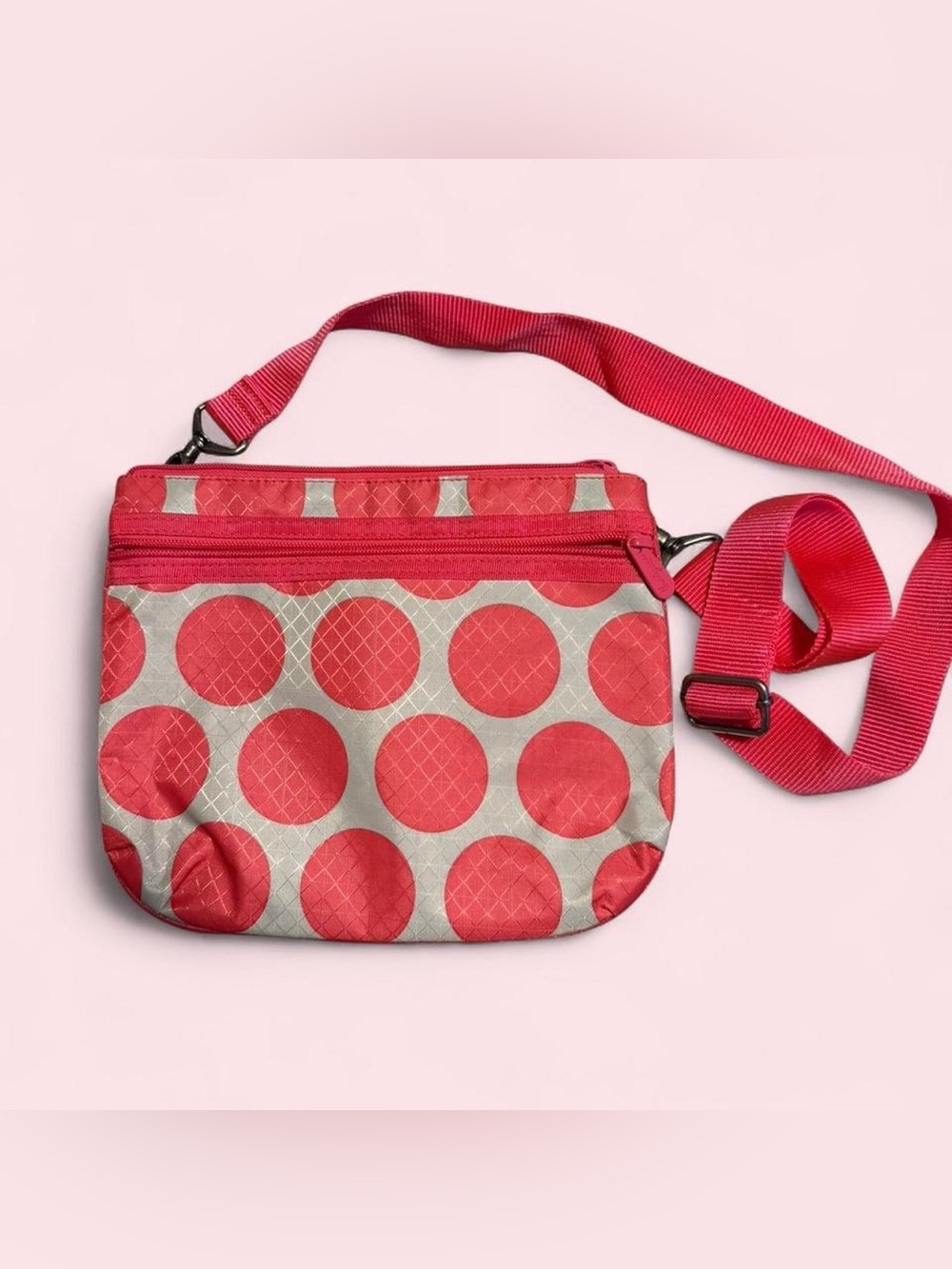 thirty-one Pink Polka Dot Crossbody Bag